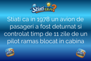 Stiati ca in 1978 un avion de pasageri a fost deturnat si controlat timp de 11 zile de un pilot ramas blocat in cabina